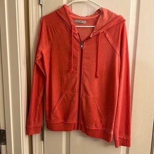 Pink zip up Maurice’s hoodie, size XS but fits bigger more like a small.